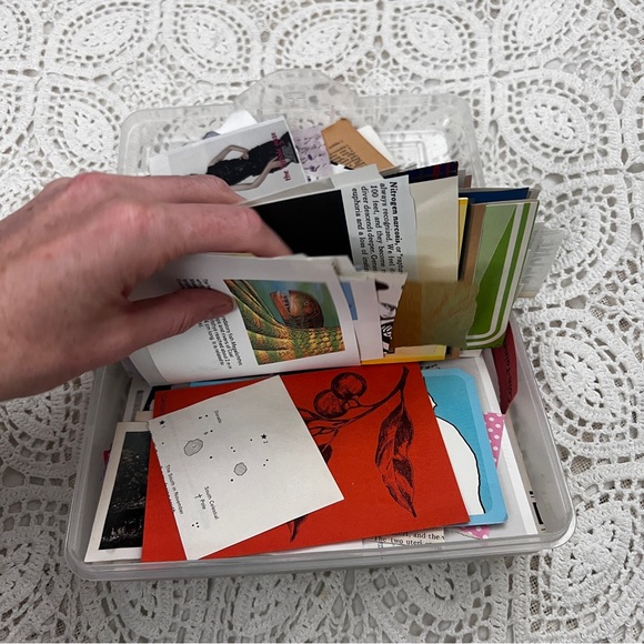 Sterilite pencil box loaded with paper ephemera #9 - Picture 9 of 17